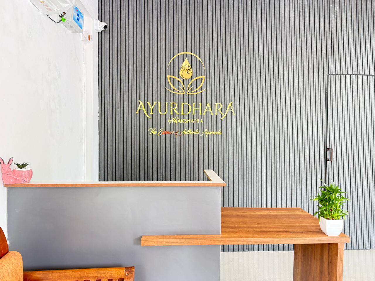 Ayurdhara by Nakshatra reception and welcome desk